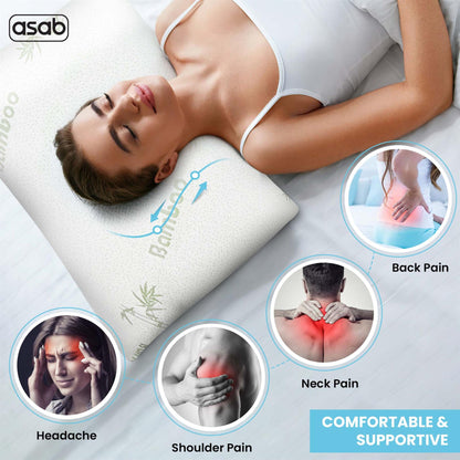 Bamboo Memory Foam Pillow AS-61478 BAMBO-10