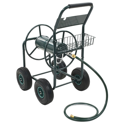 Garden Hose Trolley with 1/2" Hose Connector 75 m Steel