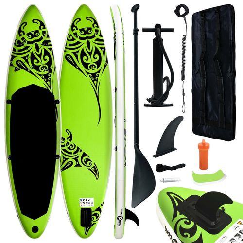 Inflatable Stand Up Paddleboard Set 305x76x15 cm Blue