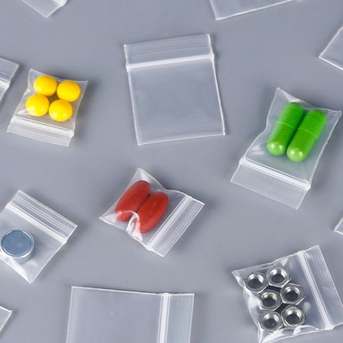 StoBag Transparent Ziplock Bags - Reusable, Versatile for Packaging, 100pcs