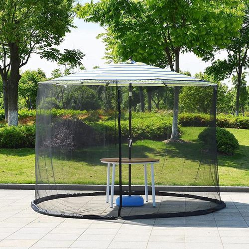 Patio Umbrella Net - Adjustable Bug Protection for Outdoor Fun