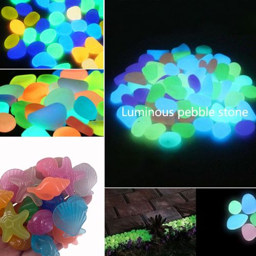 Luminous Glowing Stones - Decorative Pebbles for Garden & Fish Tank