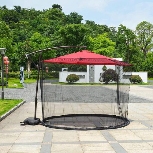 Patio Umbrella Net - Adjustable Bug Protection for Outdoor Fun