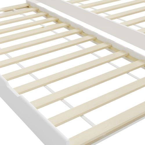 Pull-out Sofa Bed Frame White Pinewood 90x200 cm