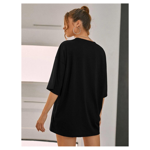 Ladies Oversized Whishper Words of Wisdom Short Sleeves T Shirt Top