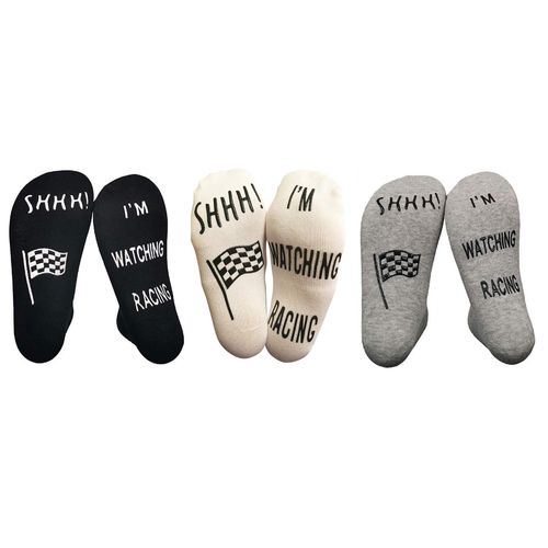 I'M WATCHING RACING SOCKS