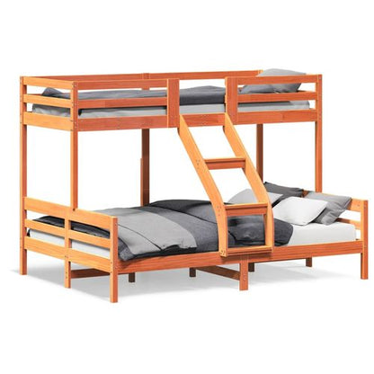 Bunk Bed 90x200/140x200 cm Solid Wood Pine