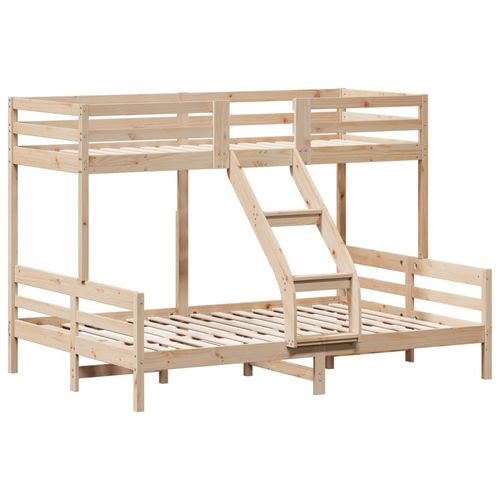 Bunk Bed 90x200/140x200 cm Solid Wood Pine