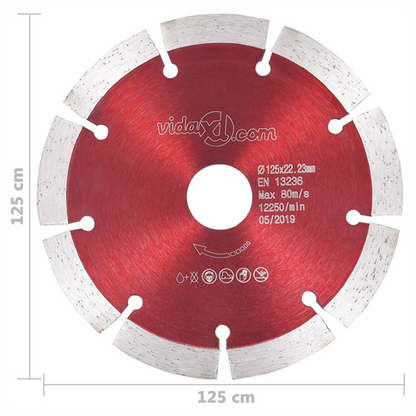 Diamond Cutting Discs 2 pcs Steel 125 mm