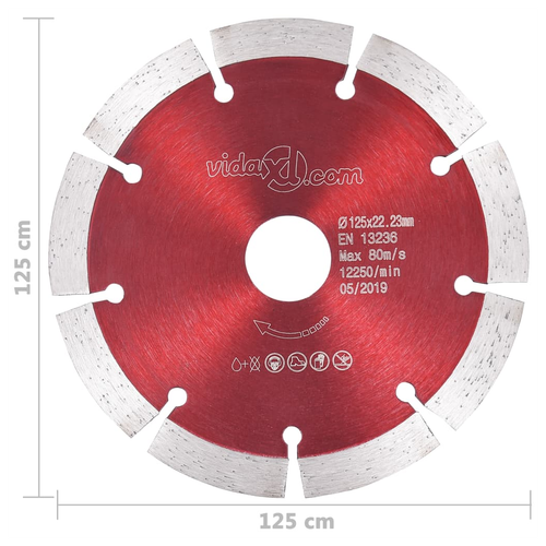 Diamond Cutting Discs 2 pcs Steel 125 mm