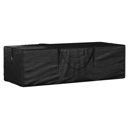 Garden Cushion Storage Bag Black 135x40x55 cm Polyethylene