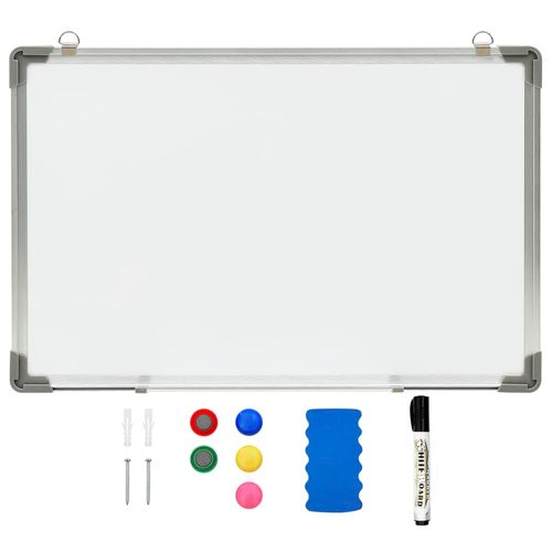 Magnetic Whiteboard White 110x60 cm Steel