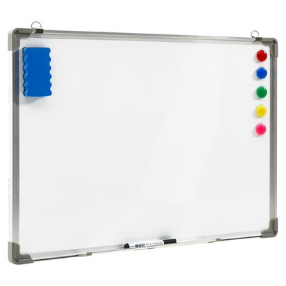 Magnetic Whiteboard White 110x60 cm Steel