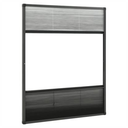 Plisse Insect Screen for Windows Aluminium 60x80 cm with Shade