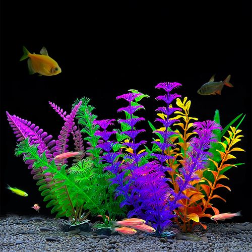 Aquarium Fish Tank Artificial Plant Decor - 18cm Realistic Grass