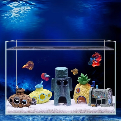 Aquatic Ornaments - Decorative Fish Tank Landscape Enhancements