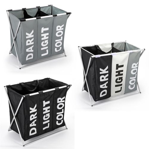 X-SHAPE 3 SECTION LAUNDRY SORTER