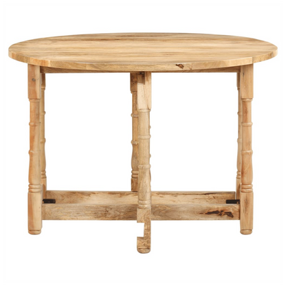 Dining Table Round 110x76 cm Solid Mango Wood