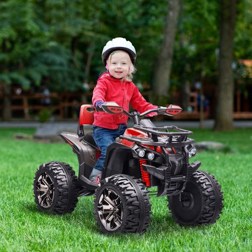 12V Quad Bike ATV with LED Lights, Music, for Boys Girls