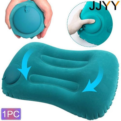 Inflatable Travel Pillow - Ergonomic, Soft & Lightweight Support
