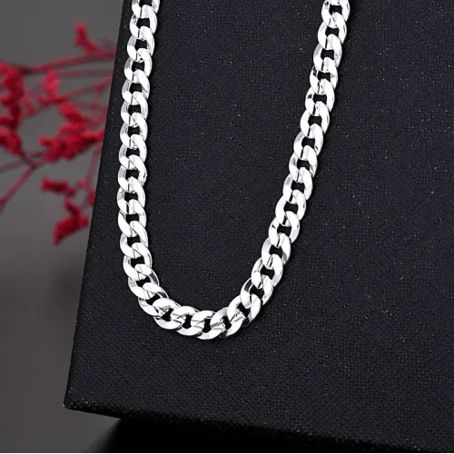 Creative 7MM Chain Bracelet & Necklace Set - Fashion Accessories