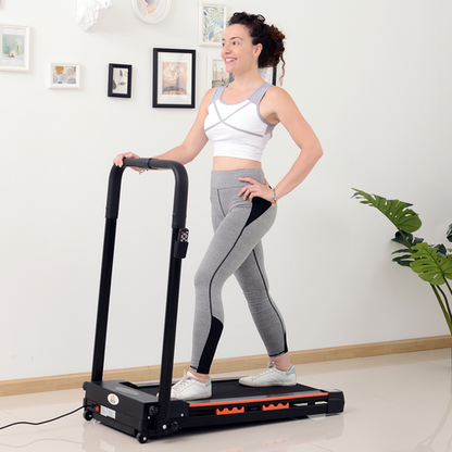 1-6 km/h Folding Motorised Treadmill Walking w/ Remote Control