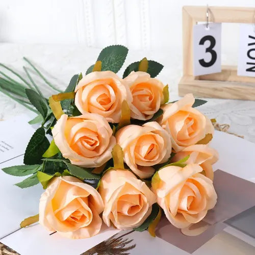 Elegant Artificial Rose Bouquet - Perfect for Valentine's Day Decoration
