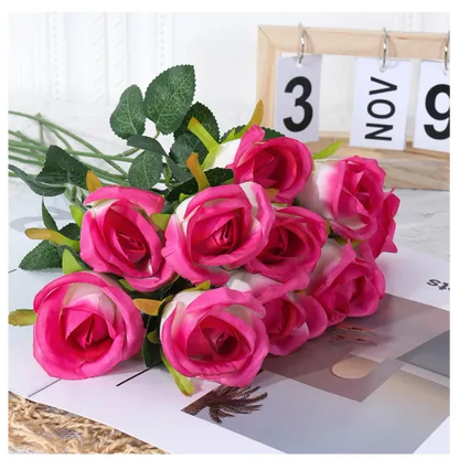 Elegant Artificial Rose Bouquet - Perfect for Valentine's Day Decoration