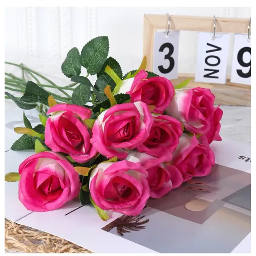 Elegant Artificial Rose Bouquet - Perfect for Valentine's Day Decoration