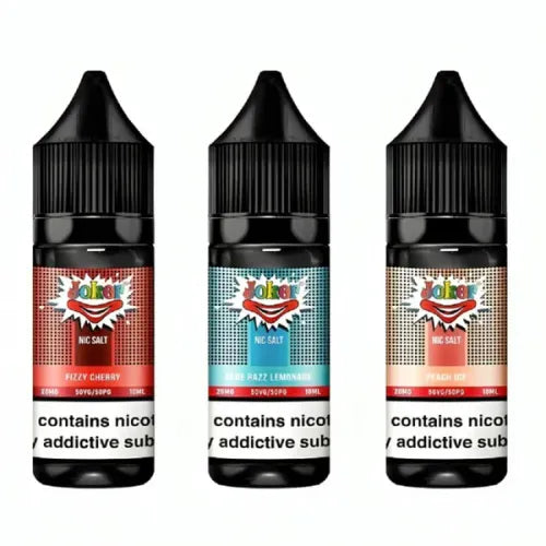 Joker Nic Salt 10mg Nicotine Strength E-liquid 10ml Bottle Size