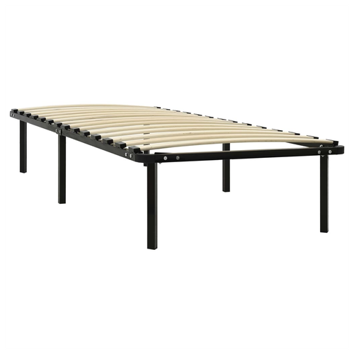 Bed Frame Black Metal 90x200 cm