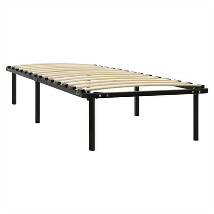 Bed Frame Black Metal 90x200 cm