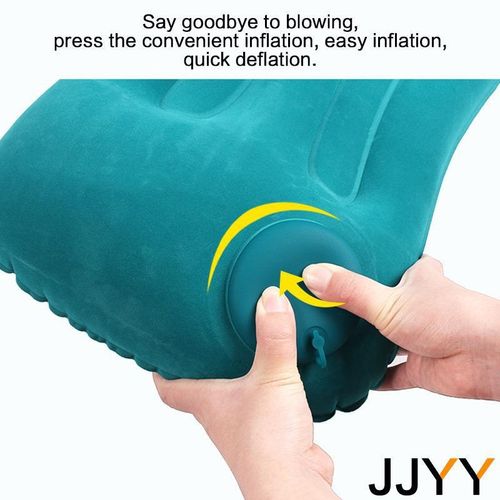 Inflatable Travel Pillow - Ergonomic, Soft & Lightweight Support