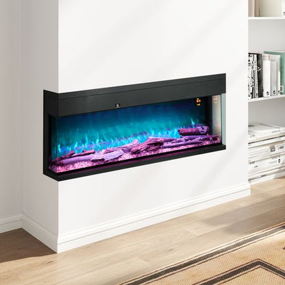 Electric Fireplace Recessed, Insert, Wall Mount, Freestanding