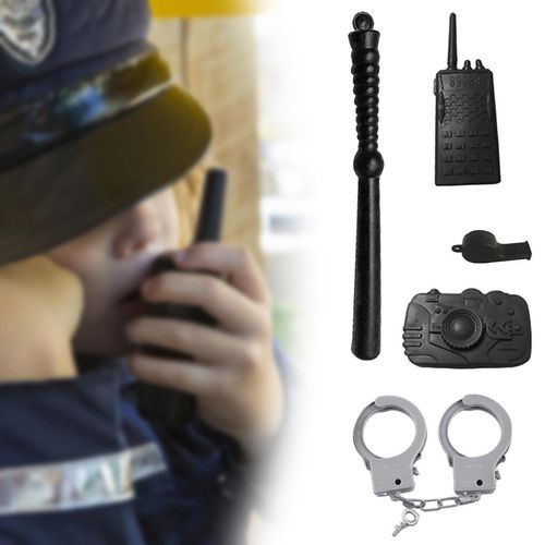 Kids Police Costume Accessories Set - Educational Role Play Toys