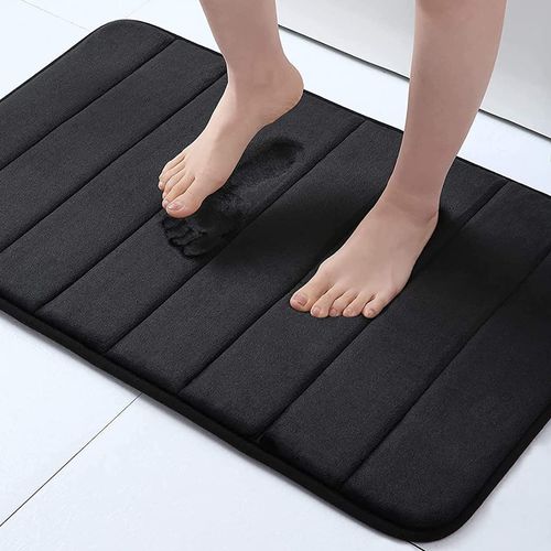 Non-Slip Microfiber Bathroom Mat - Super Absorbent & Machine Washable