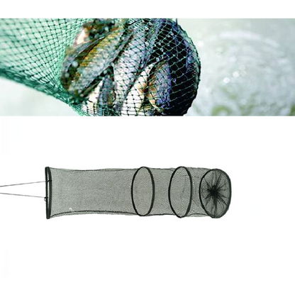 Durable Foldable Fishing Net Cage - Portable Bait Trap